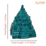 Green Jade Margatha Shree Yantra 6 inches (2195Grams)