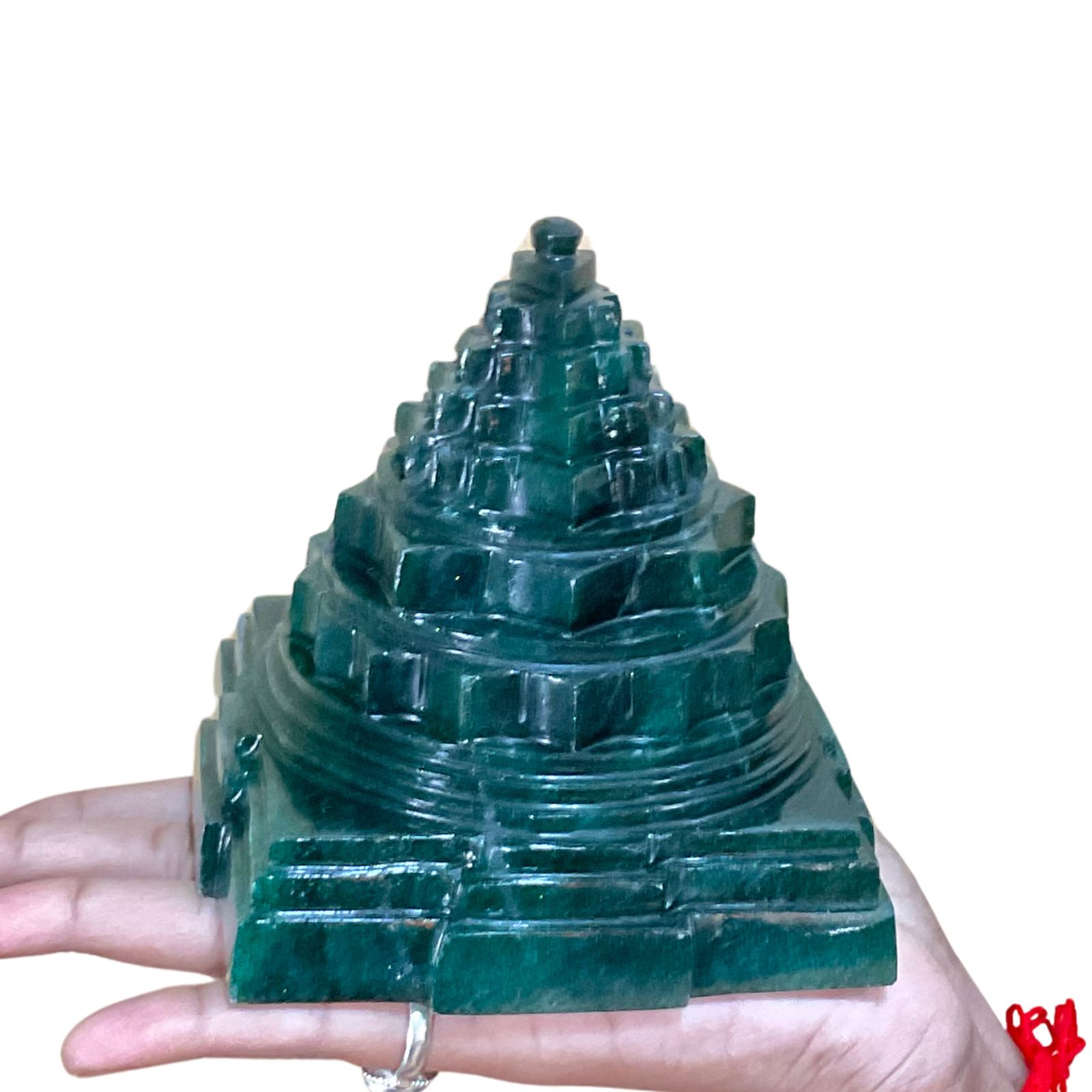 Green Jade Shree Yantra - (1261 Gram)