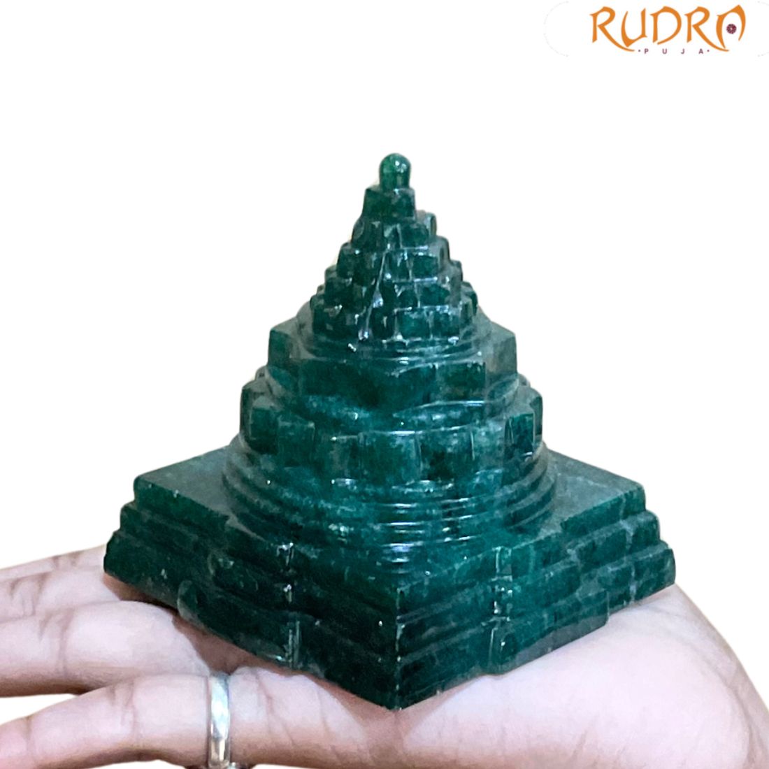 Green Jade Shree Yantra - ( 444 Gram)