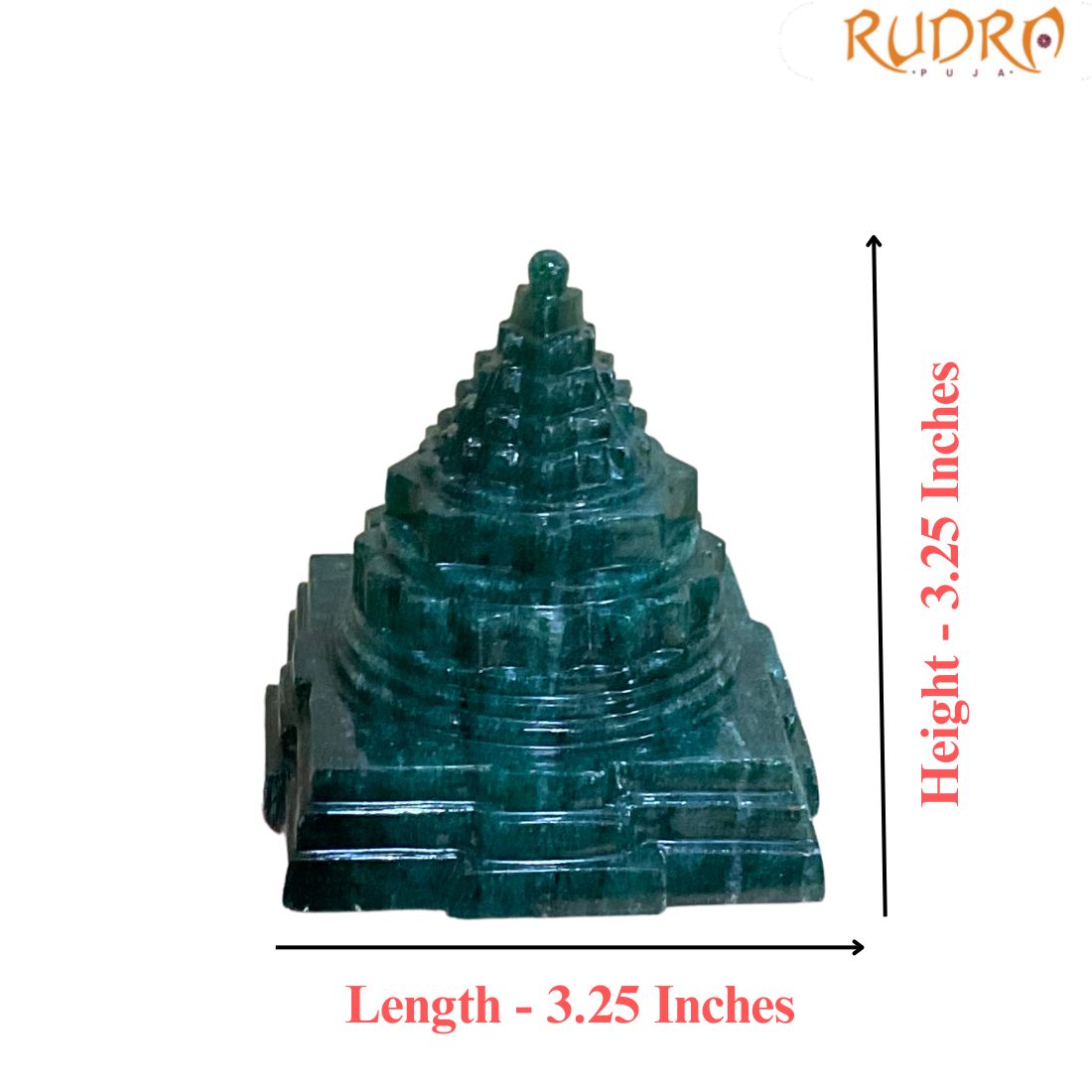 Green Jade Shree Yantra - ( 444 Gram)