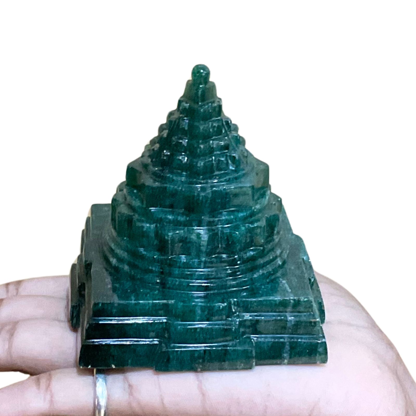 Green Jade Shree Yantra - ( 444 Gram)