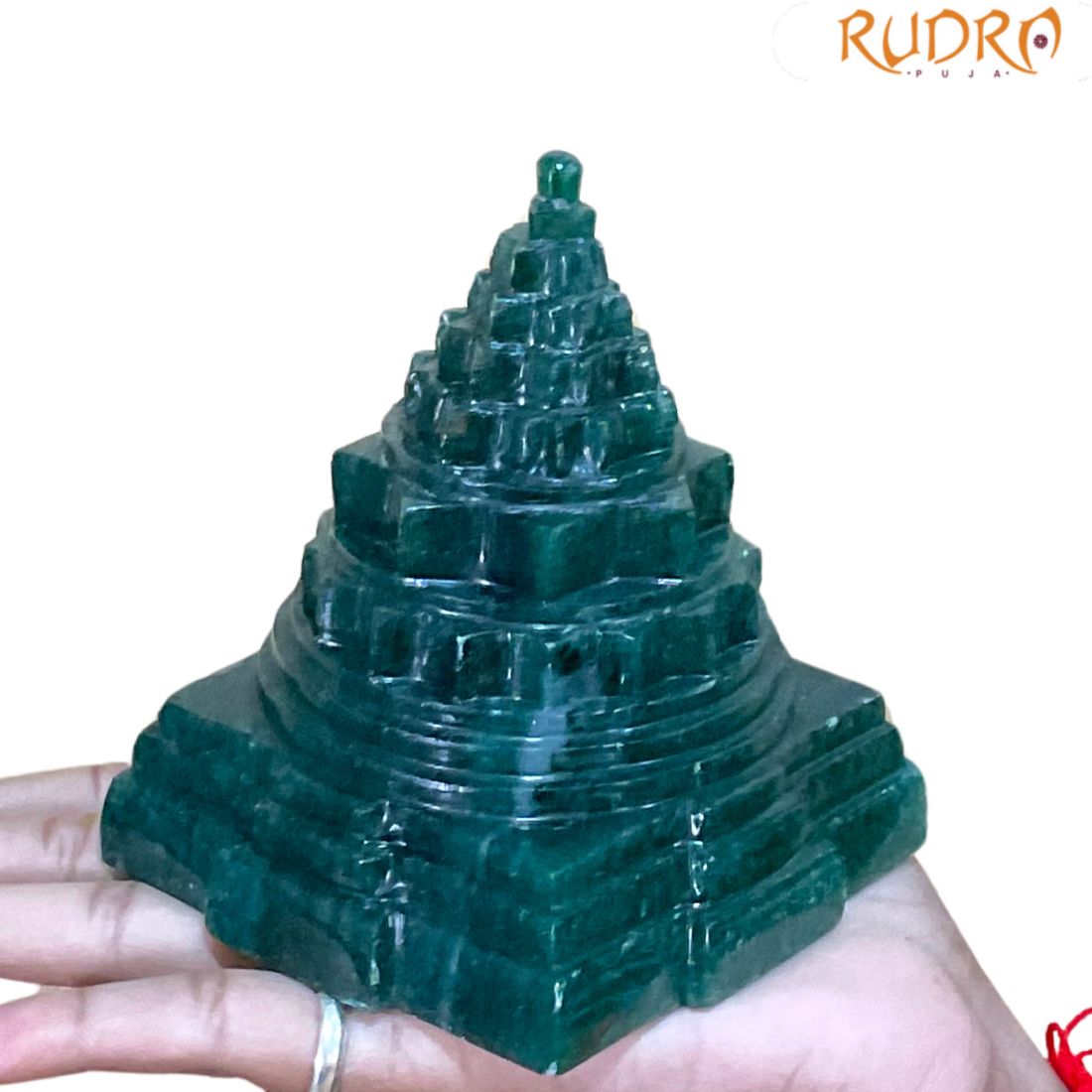 Green Jade Shree Yantra - ( 824 Gram)