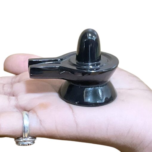 Black Jade Shivling - 1.75 Inches - (71 Grams)