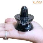Alternative view of Black Jade Shivling 2 Inches (127 Grams)