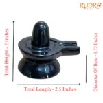 Black Jade Shivling 2 Inches (127 Grams) - Image 4