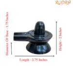 Black Jade Shivling - 2 Inches - (136 Grams)
