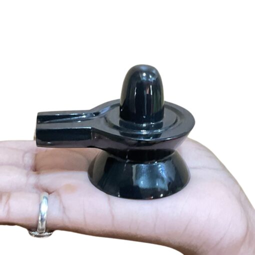 Black Jade Shivling - 2 Inches - (136 Grams)