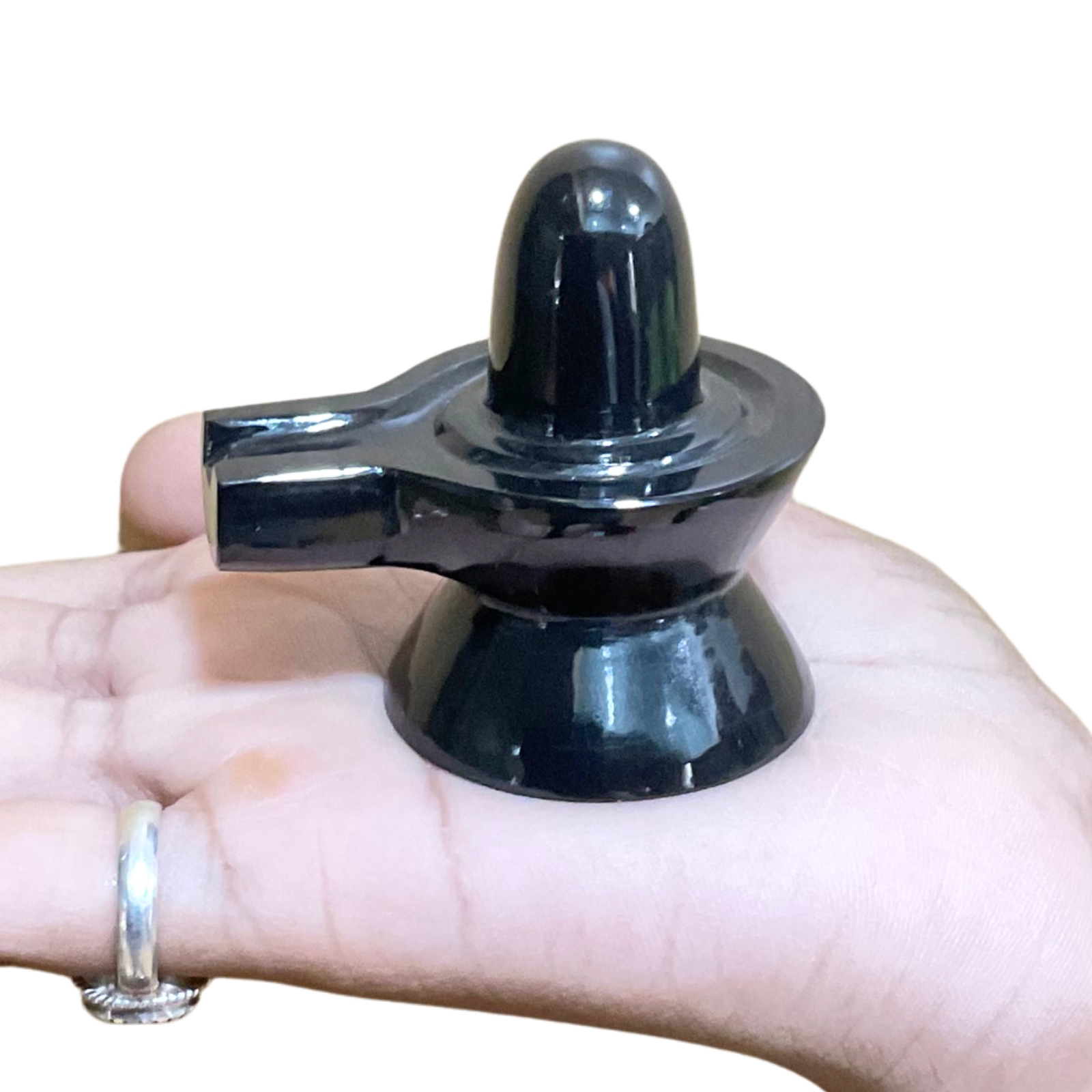 Black Jade Shivling - 2 Inches - (136 Grams)