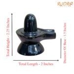 Black Jade Shivling - 2 Inches - (136 Grams)