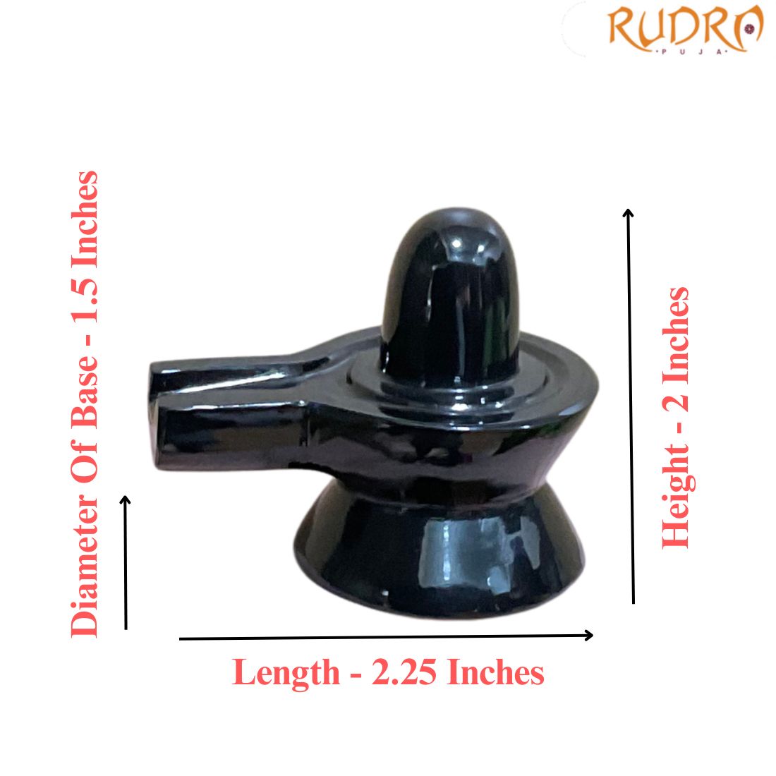 Black Jade Shivling - 2 Inches - (89 Grams)