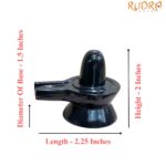 Black Jade Shivling - 2 Inches - (93 Grams)
