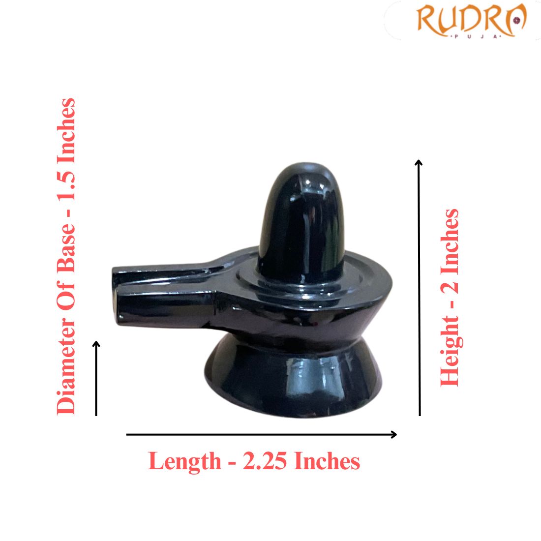 Black Jade Shivling - 2 Inches - (93 Grams)
