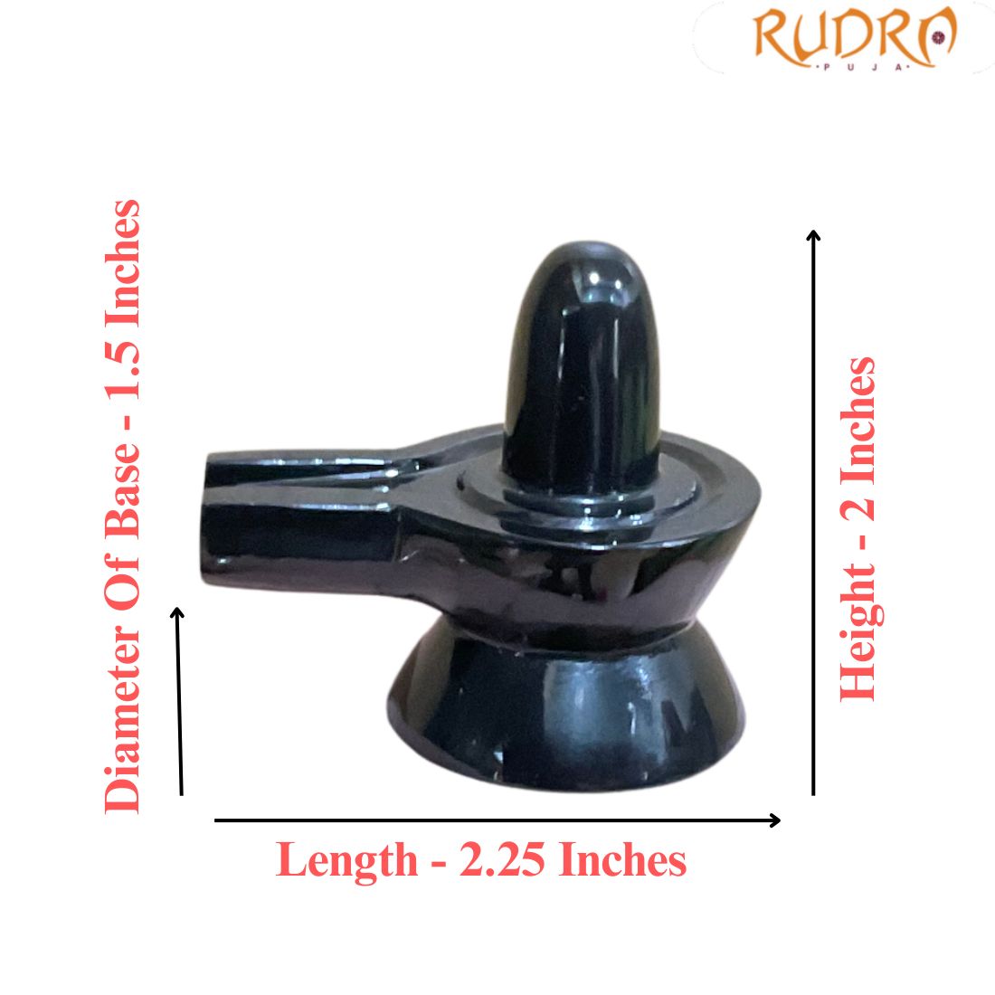 Black Jade Shivling - 2 Inches - (99 Grams)
