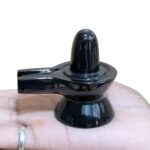 Black Jade Shivling - 2.25 Inches - (104 Grams)