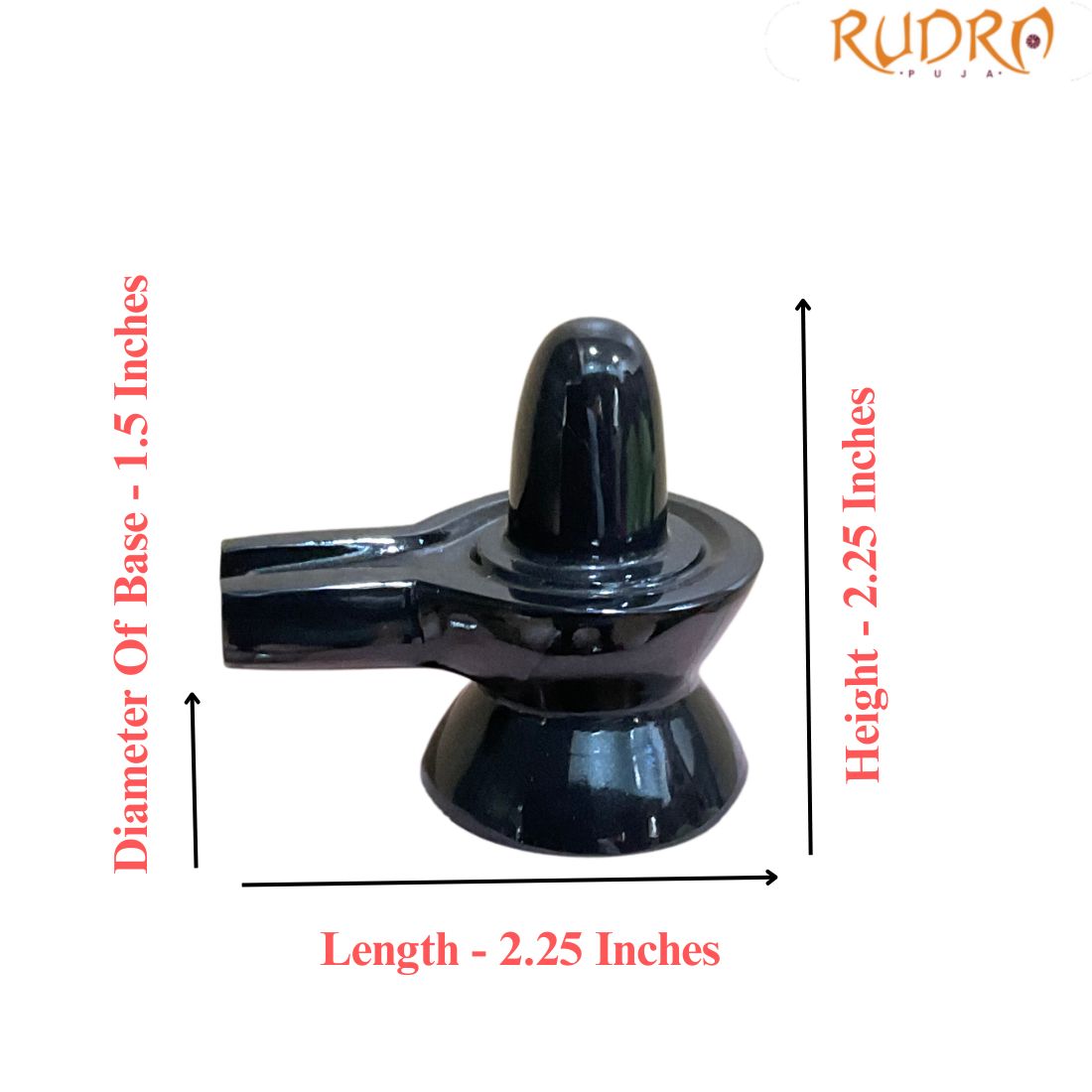 Black Jade Shivling - 2.25 Inches - (104 Grams)