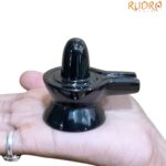 Black Jade Shivling - 2.25 Inches - (116 Grams)
