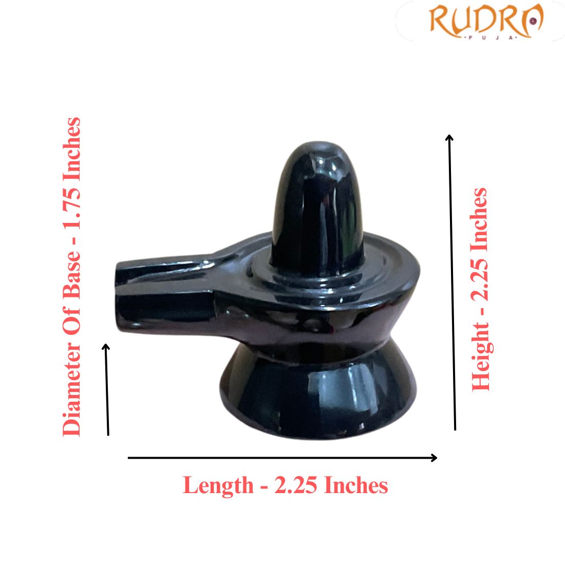 Black Jade Shivling - 2.25 Inches - (116 Grams)