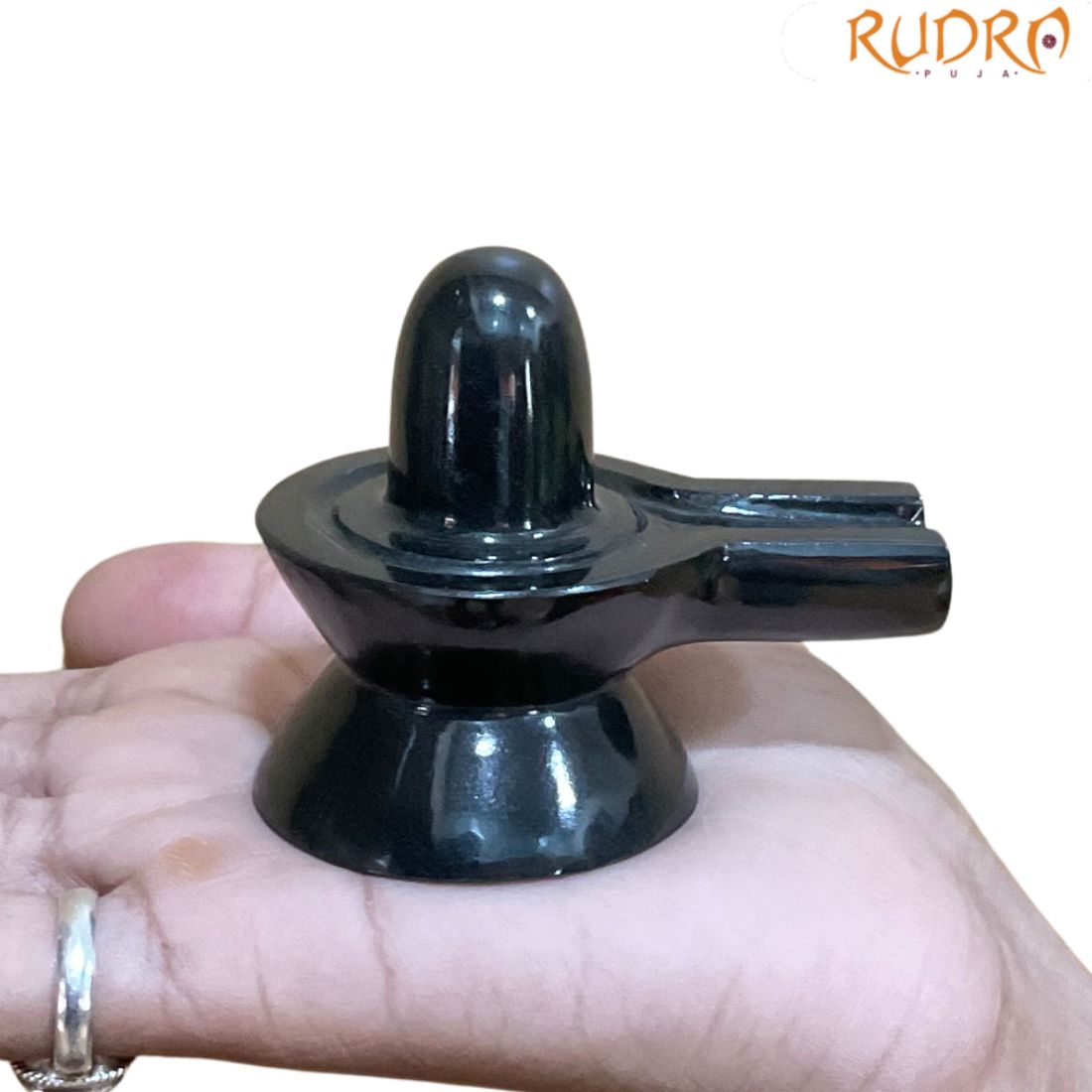 Black Jade Shivling - 2.25 Inches - (143 Grams)
