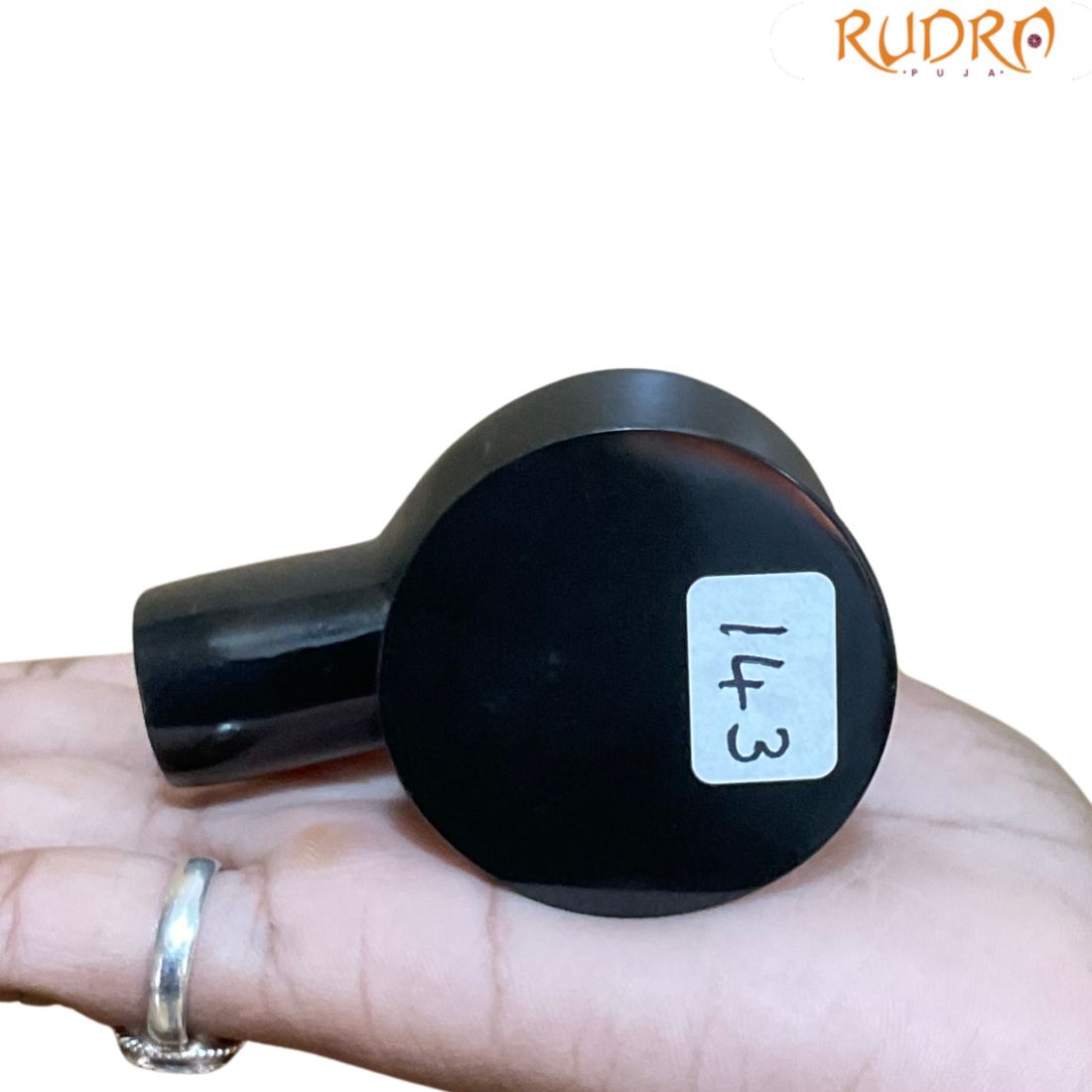 Black Jade Shivling - 2.25 Inches - (143 Grams)