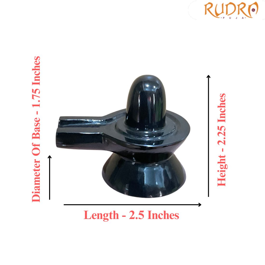 Black Jade Shivling - 2.25 Inches - (143 Grams) - Image 3