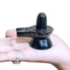 Black Jade Shivling - 2.25 Inches - (92 Grams)