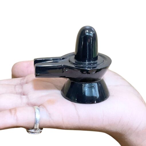 Black Jade Shivling - 2.25 Inches - (92 Grams)