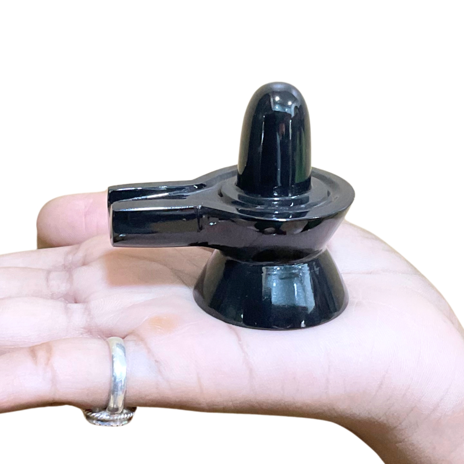 Black Jade Shivling - 2.25 Inches - (92 Grams)