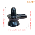 Black Jade Shivling - 2.25 Inches - (92 Grams)