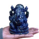 Lapis Lazuli Ganesha Idol - 5.25 Inches - (1190 Gram )