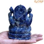 Lapis Lazuli Ganesha Idol - 5.25 Inches - (1190 Gram )