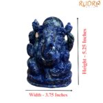 Lapis Lazuli Ganesha Idol - 5.25 Inches - (1190 Gram ) - Image 5