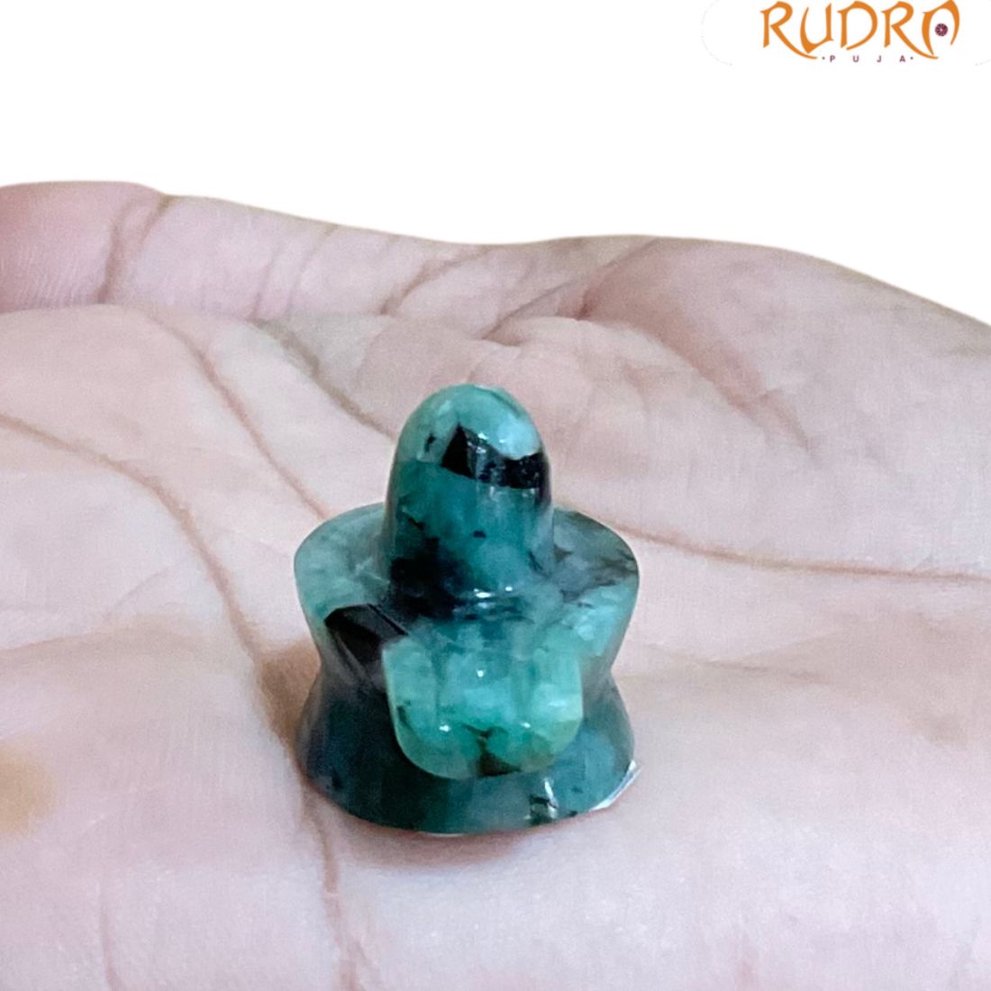 Natural Emerald Shivling - 0.75 Inches - (9 Grams)