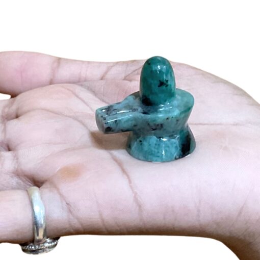 Natural Emerald Shivling – (18 Grams)