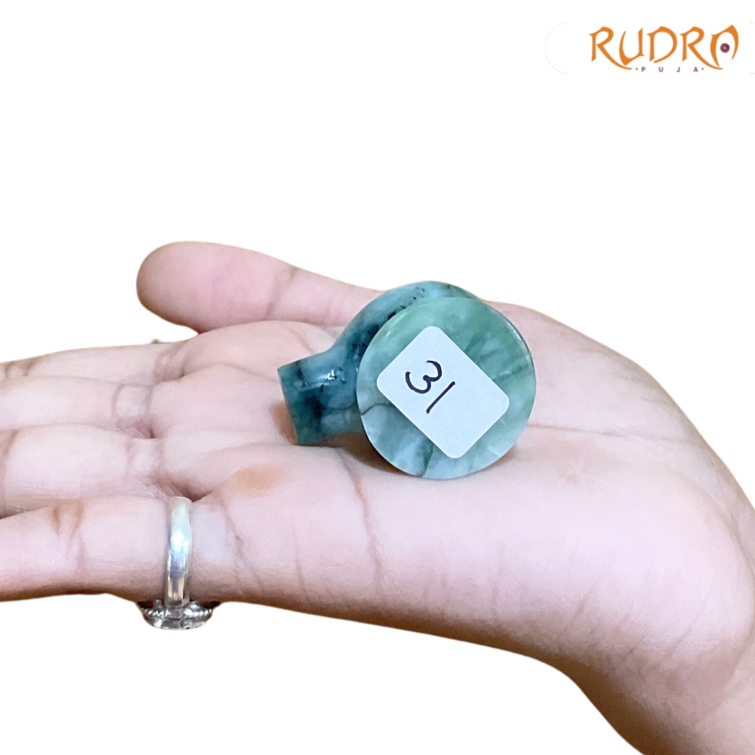 Natural Emerald Shivling – (31 Grams)