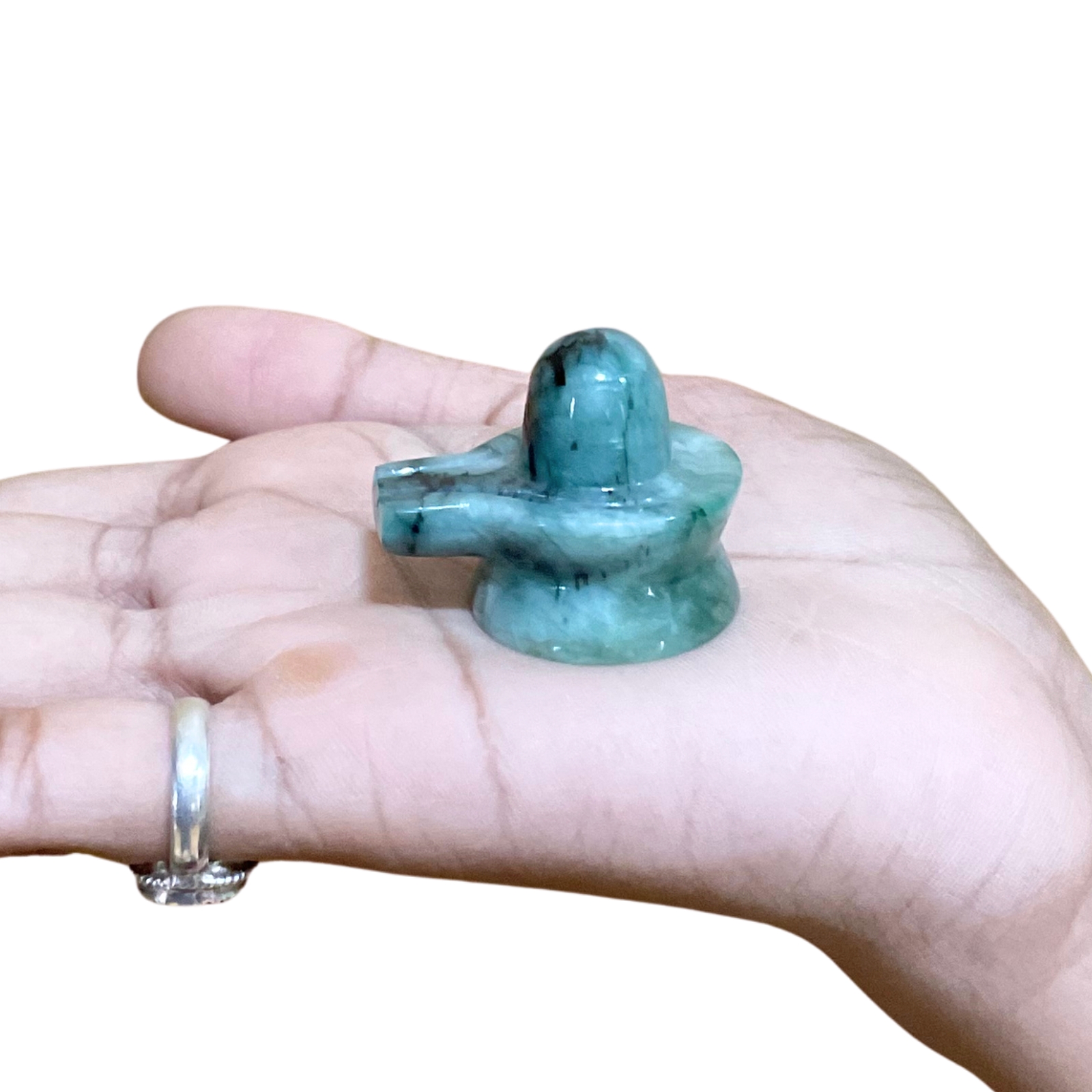 Natural Emerald Shivling – (31 Grams)