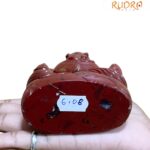 Red Jasper Ganesh Idol - 4.5 Inches - ( 608 Grams)