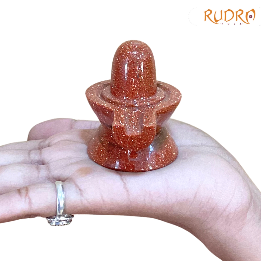 Red Sunstone Shivling - 2.25 Inches 123 Grams