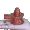 Red Sunstone Shivling - 2.25 Inches - (159 Grams)