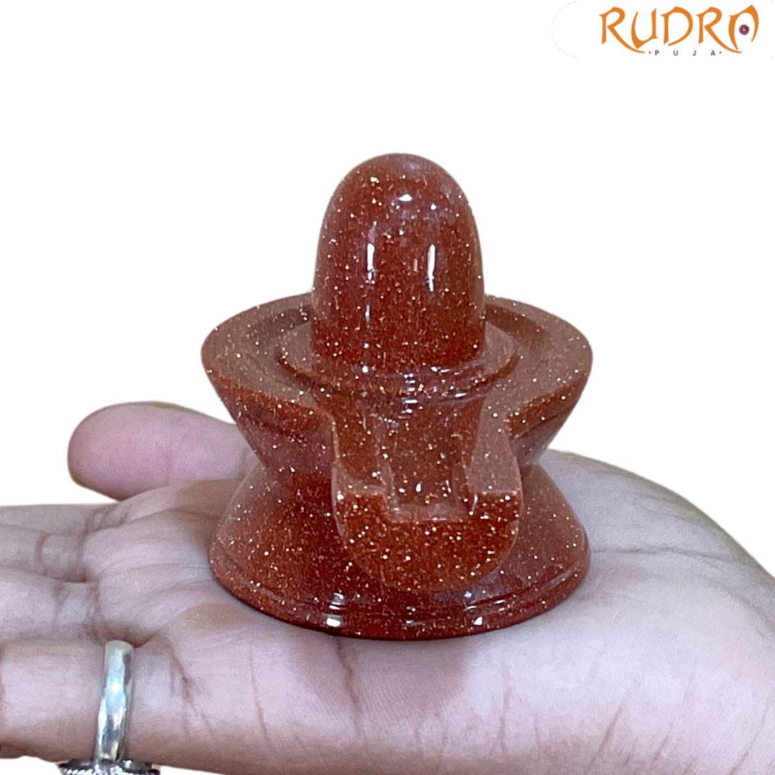 Red Sunstone Shivling - 2.25 Inches - (159 Grams)