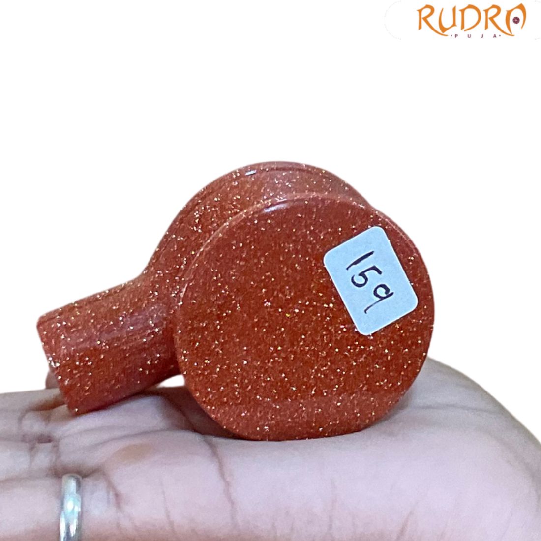 Red Sunstone Shivling - 2.25 Inches - (159 Grams)