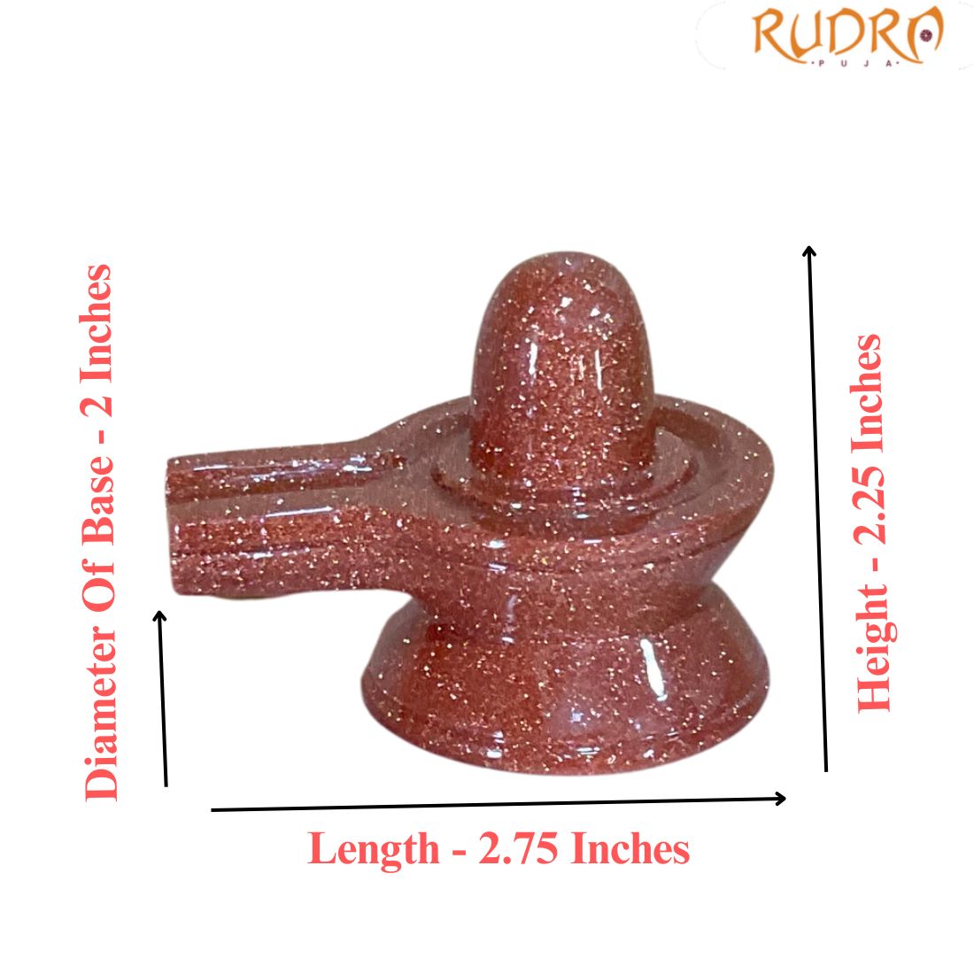 Red Sunstone Shivling - 2.25 Inches - (159 Grams)