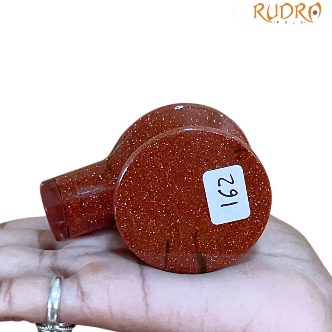Red Sunstone Shivling - 2.25 Inches - (162 Grams)