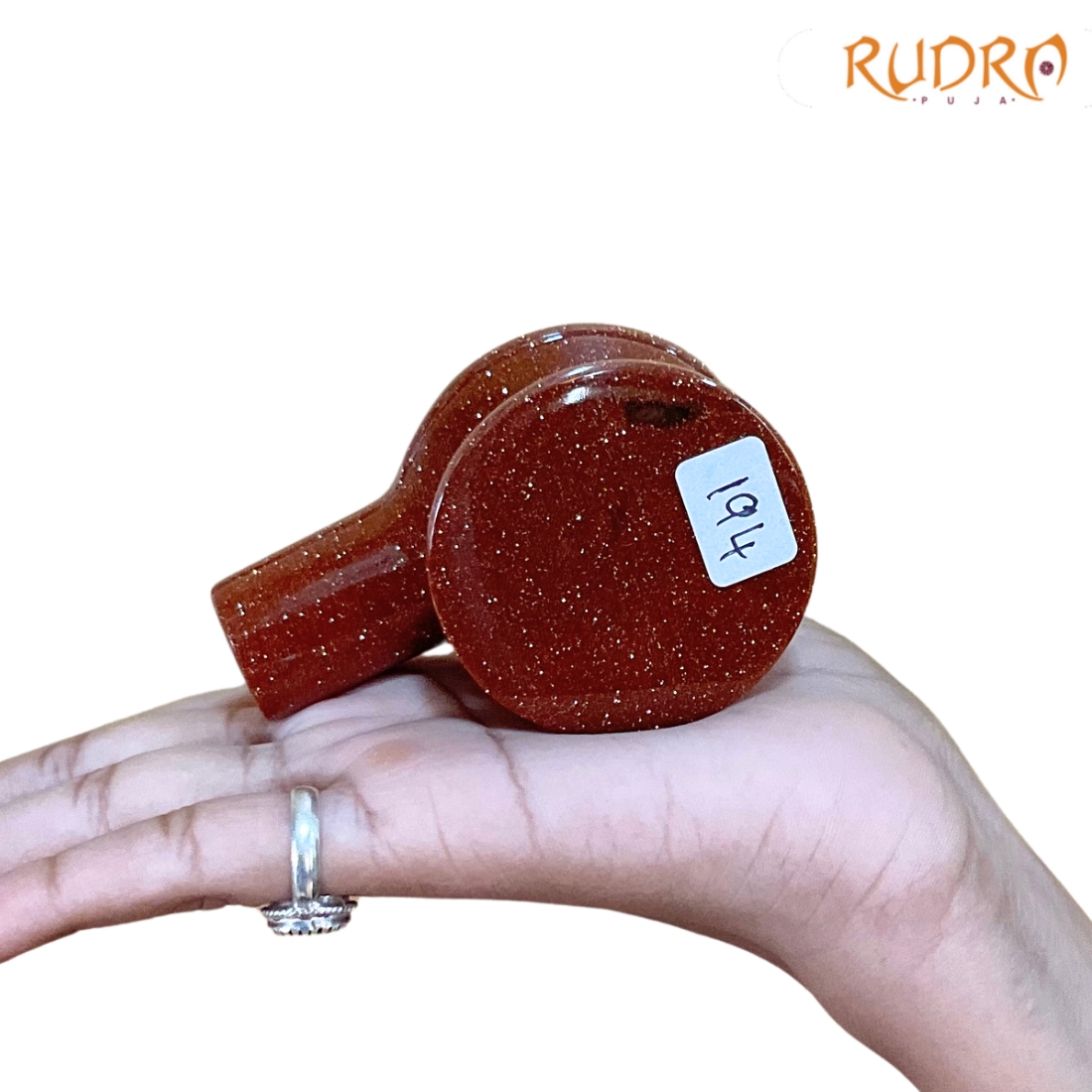Red Sunstone Shivling - 2.25 Inches 194 Grams FP C