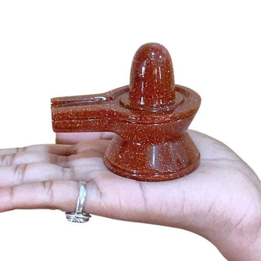 Red Sunstone Shivling - 2.5 Inches 171 Grams