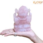 Rose Quartz Ganesh Idol 755 GMS