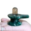 Sphatik Lingam With Green Jade Base - 2 Inches - (106 Grams)