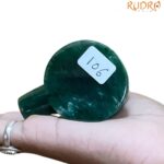 Sphatik Lingam With Green Jade Base - 2 Inches - (106 Grams)