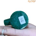 Sphatik Lingam With Green Jade Base - 2 Inches - (98Grams)