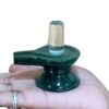 Sphatik Lingam With Green Jade Base - 2.25 Inches - (115 Grams)