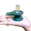 Sphatik Lingam With Green Jade Base - 2.25 Inches - (121 Grams)